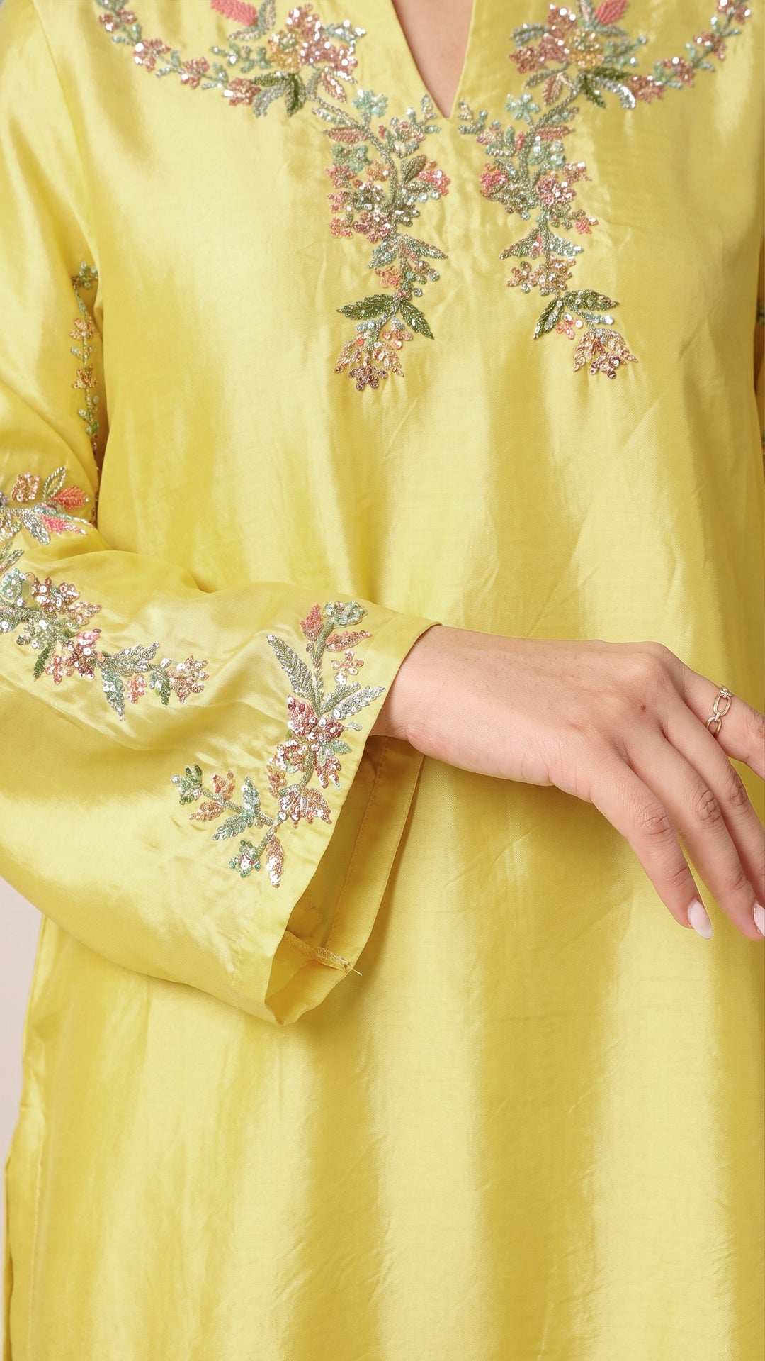 Althea Premium Lustrous Silk Kaftan