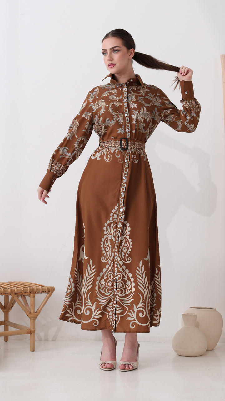 Valenna Mocha Dress