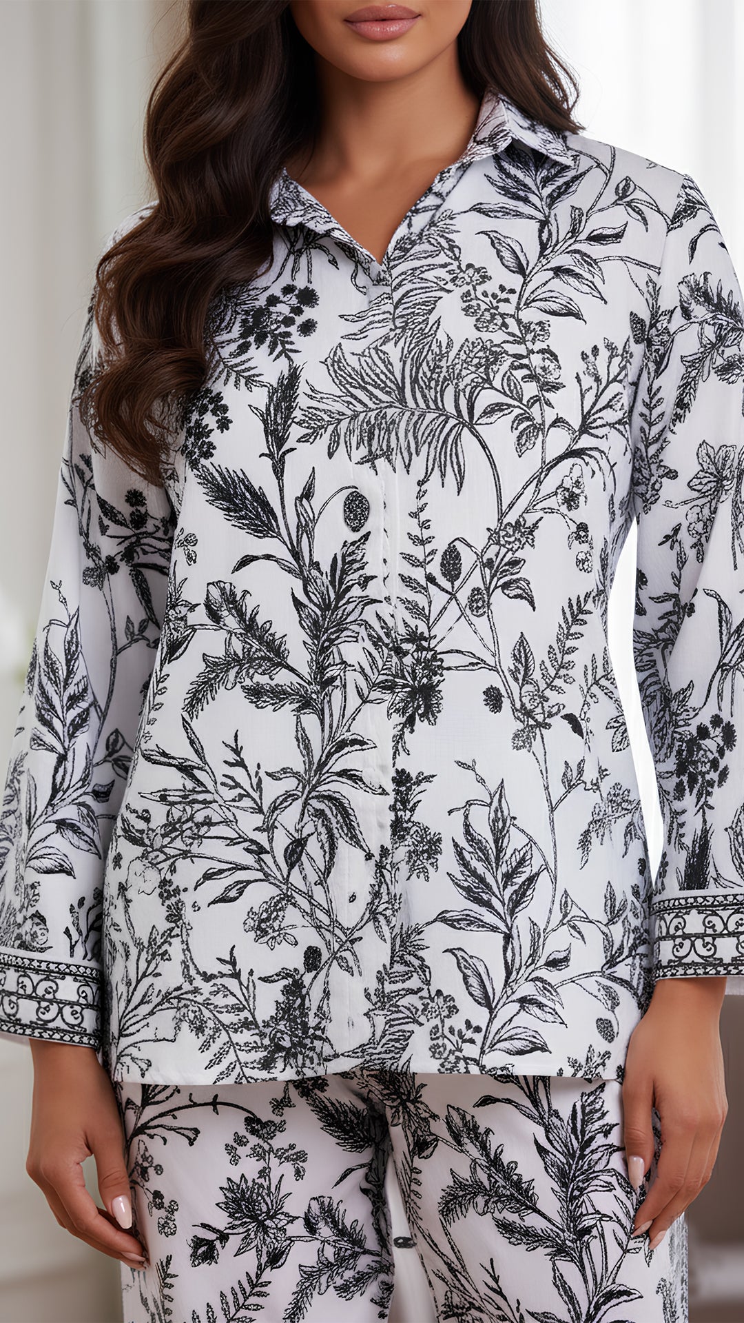 طقم زاريل الأبيض المتناسق