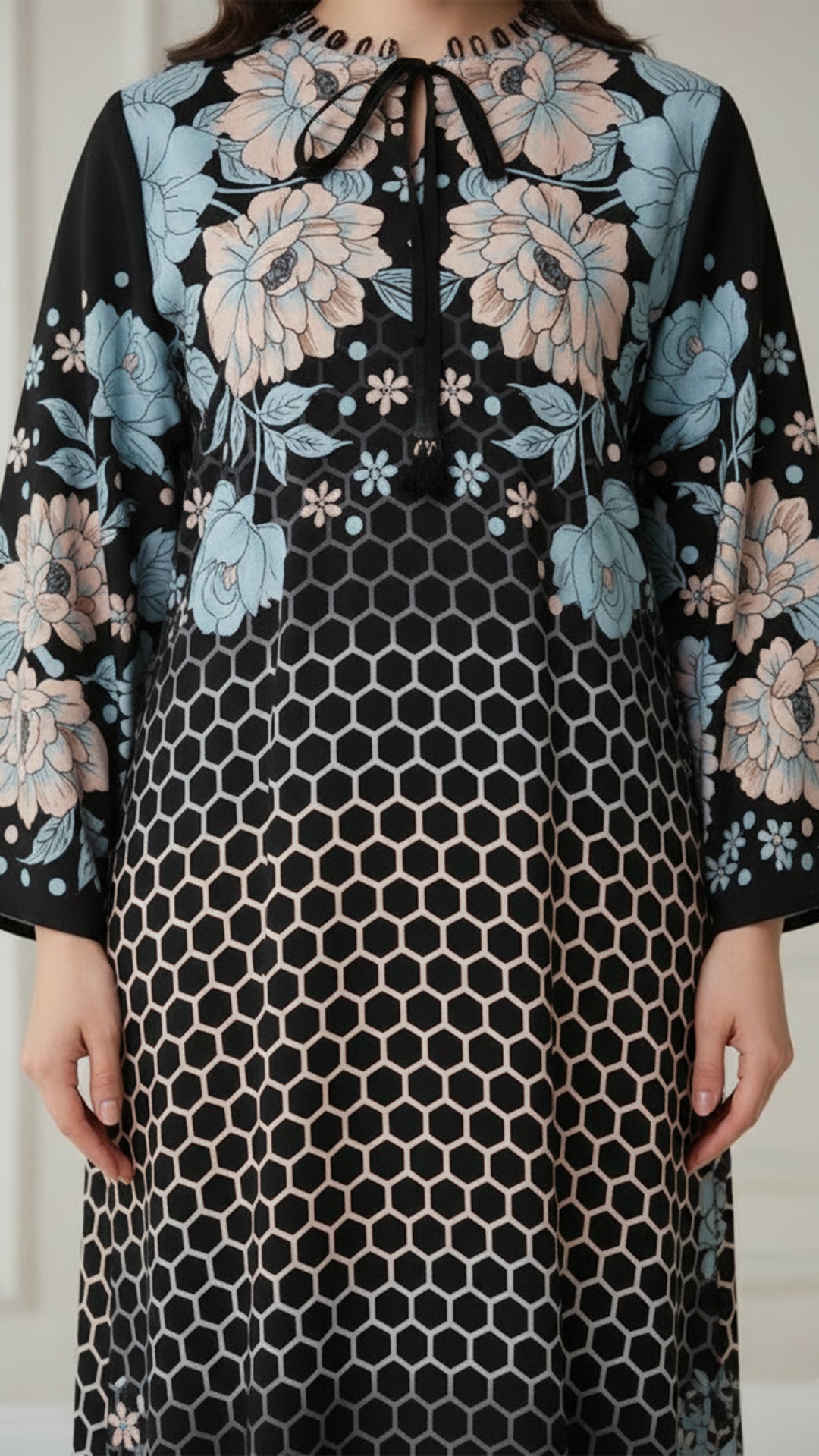 Fleur Noire Kaftan Dress
