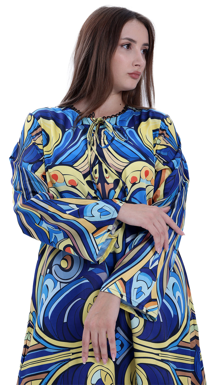 Blue Seraph Kaftan Dress