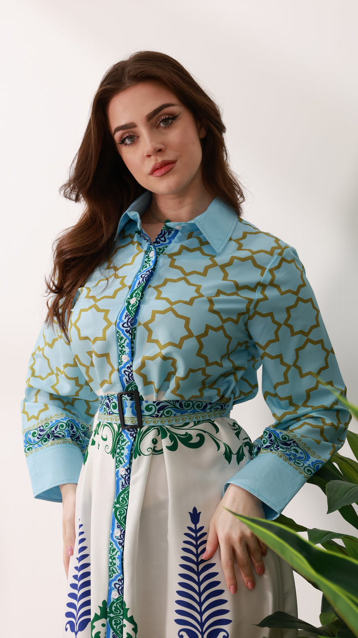 فستان زيرا بلو