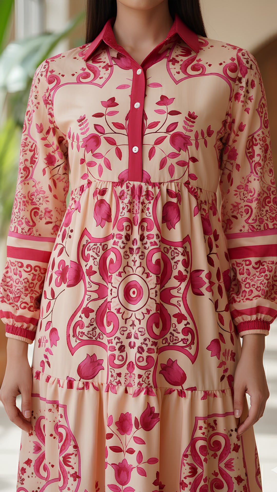 فستان فلور روز