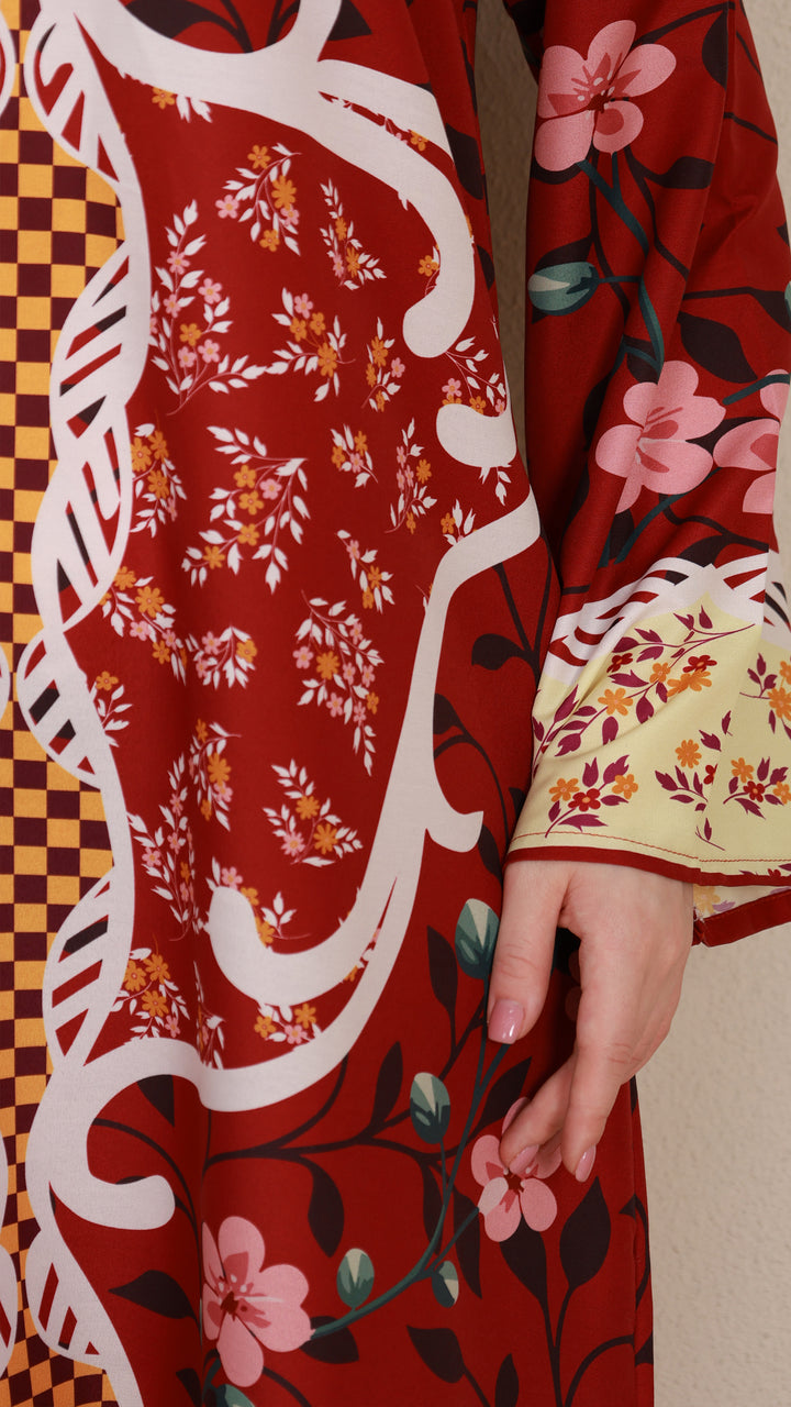 Crimsonelle Kaftan Dress