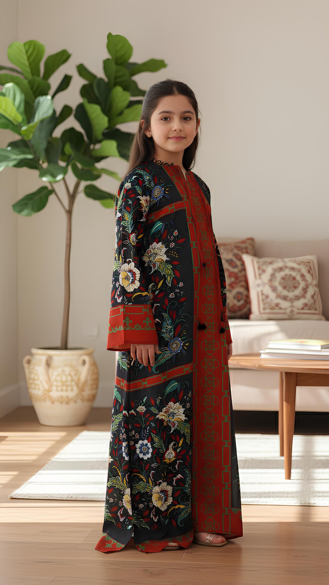 Iridesca Rouge Kids Kaftan Dress