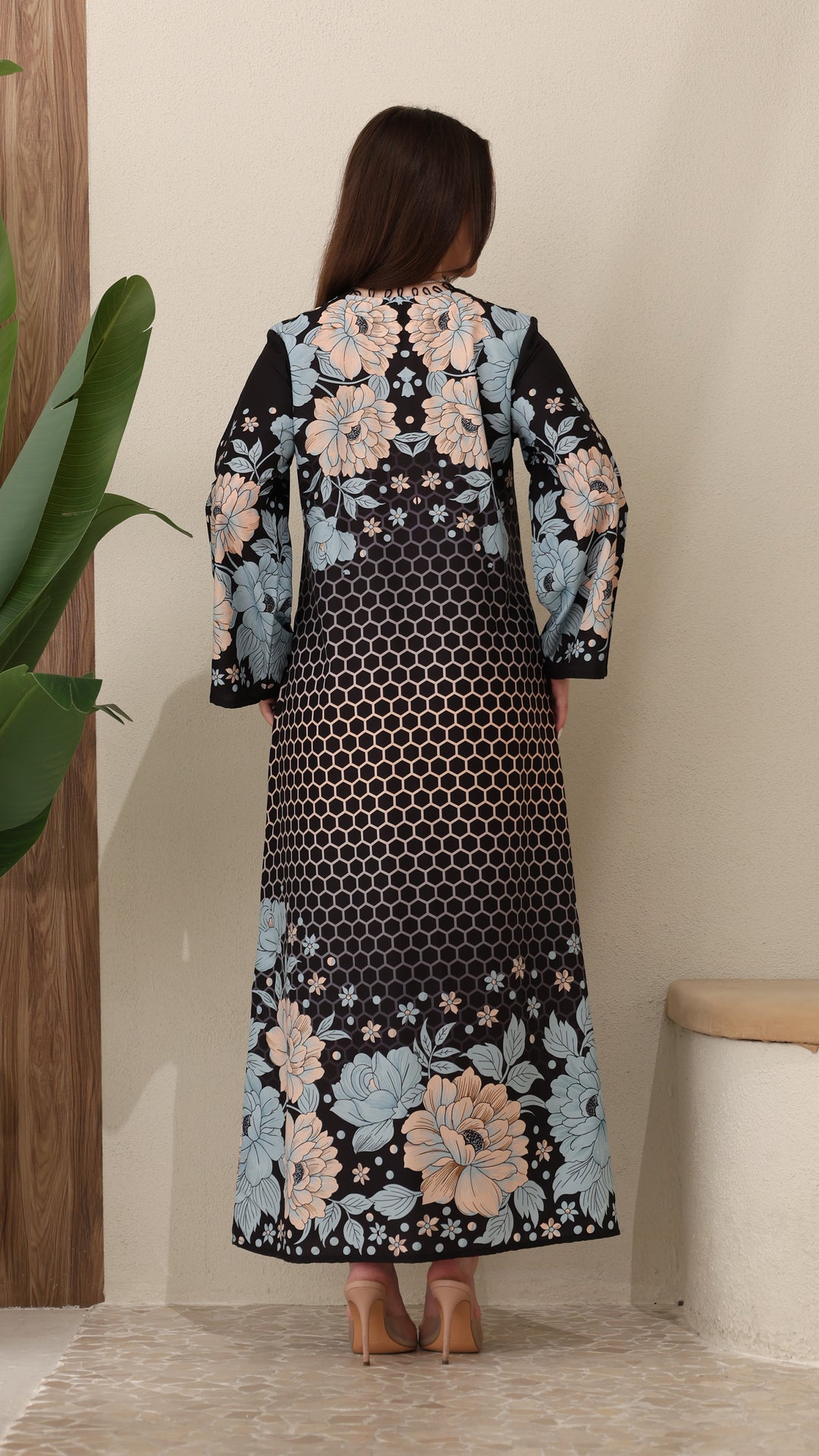 Fleur Noire Kaftan Dress