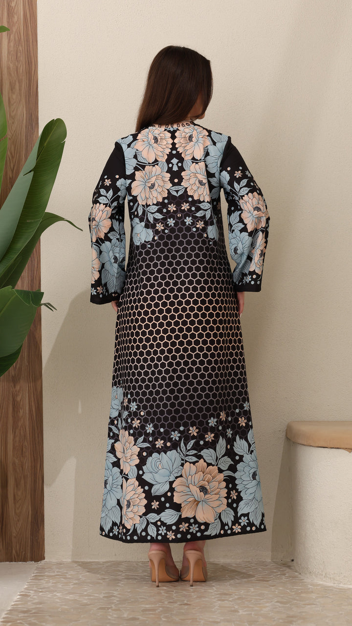 Fleur Noire Kaftan Dress