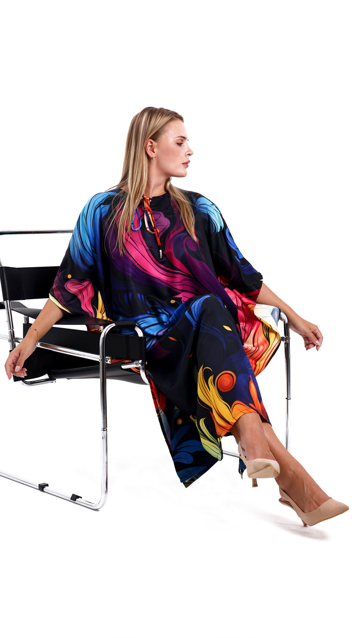 Zavina Black Kaftan