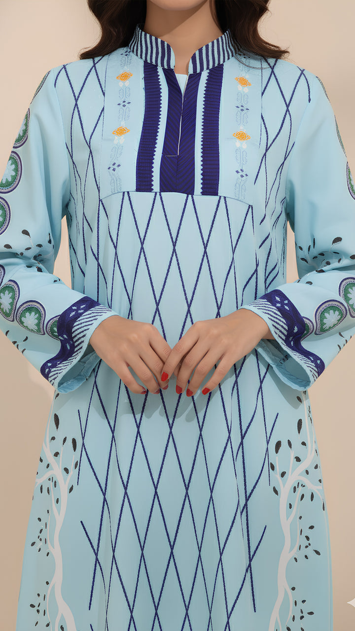 Elanith Azure Kaftan Dress