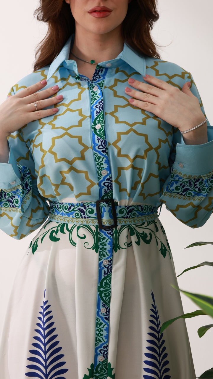 فستان زيرا بلو