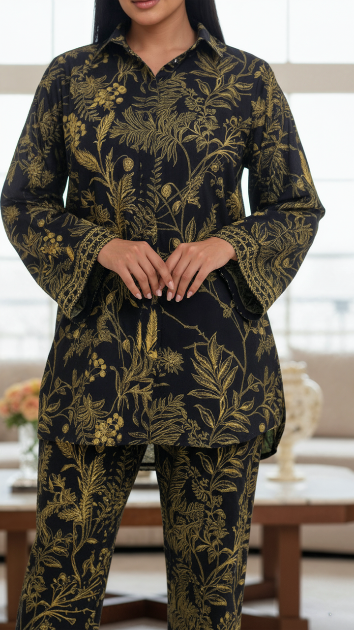 طقم زاريل الأسود المتناسق