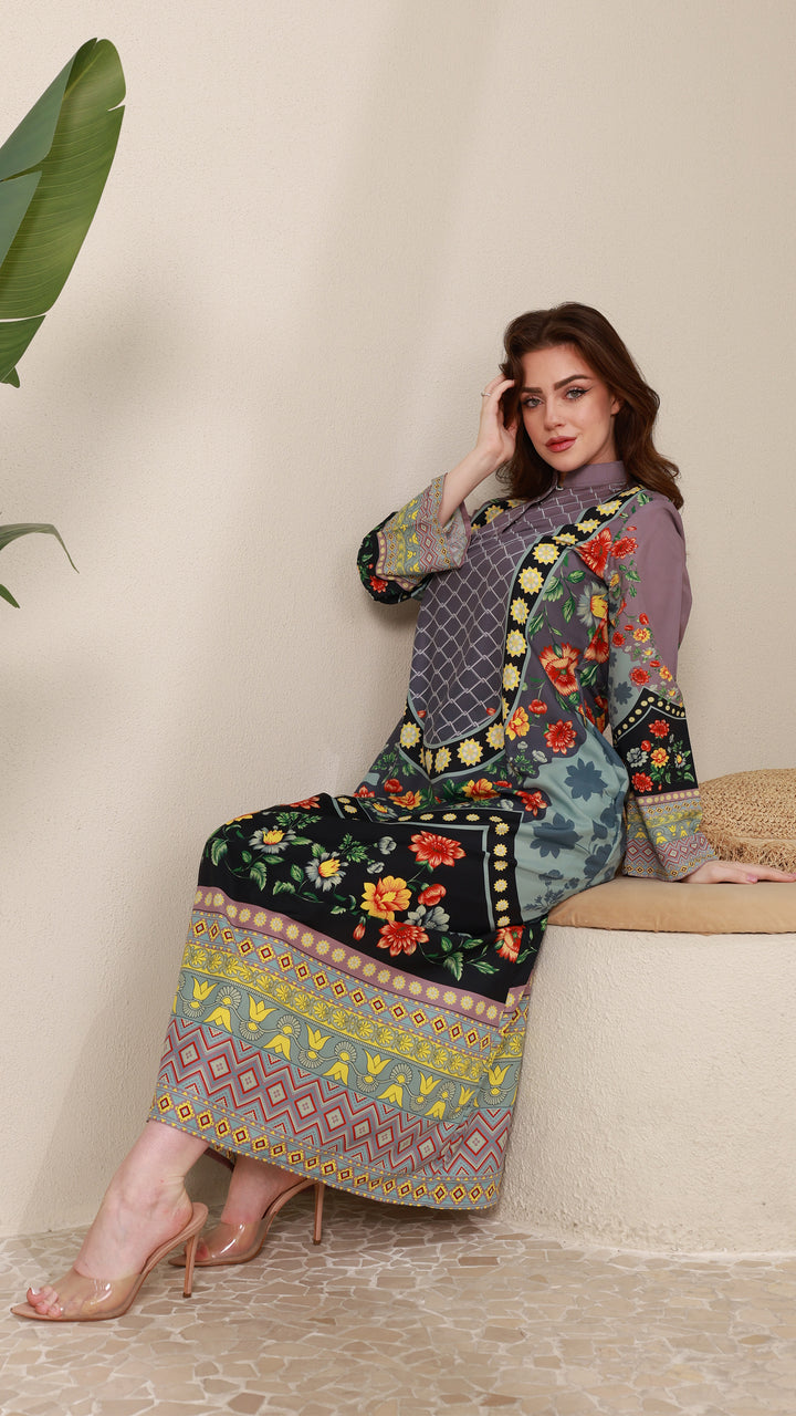 Stravine Kaftan Dress