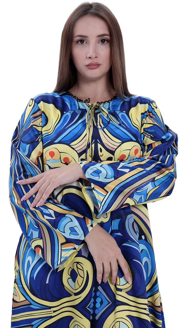 Blue Seraph Kaftan Dress