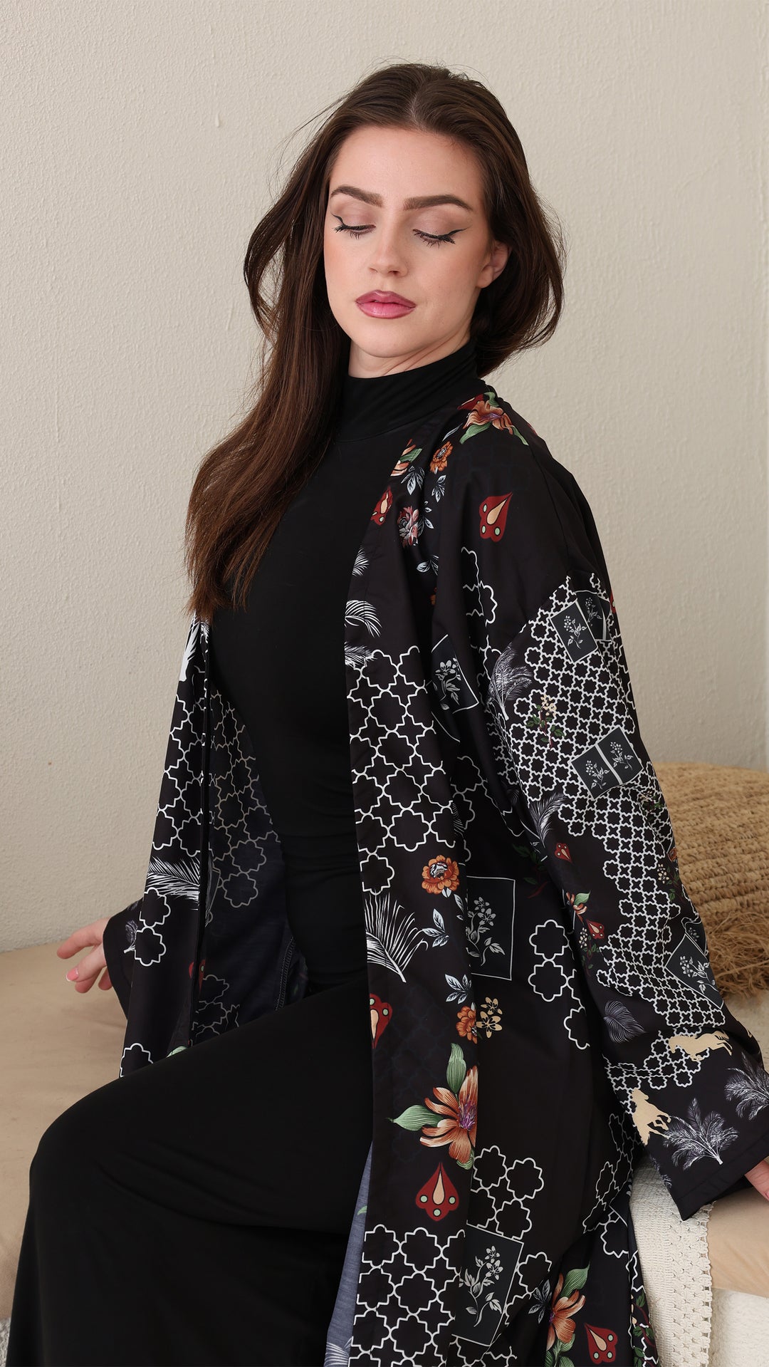 Obsidara Open Front Abaya
