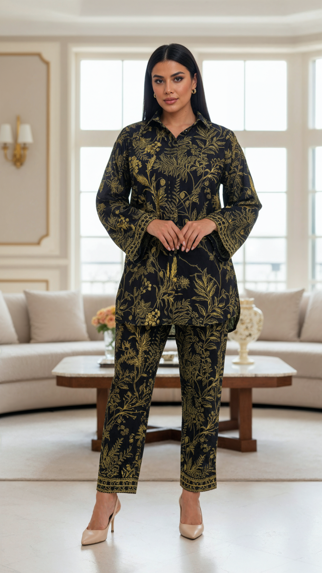 floral two piece set for women