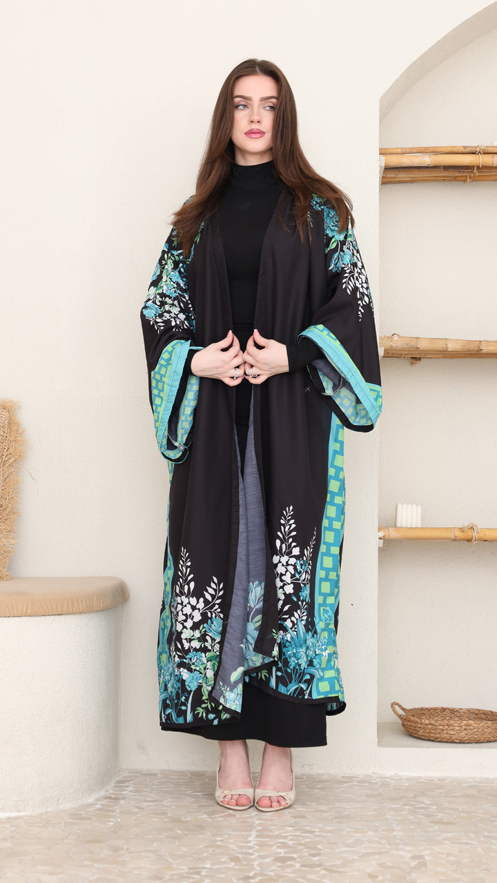 Tivora Open Front Abaya