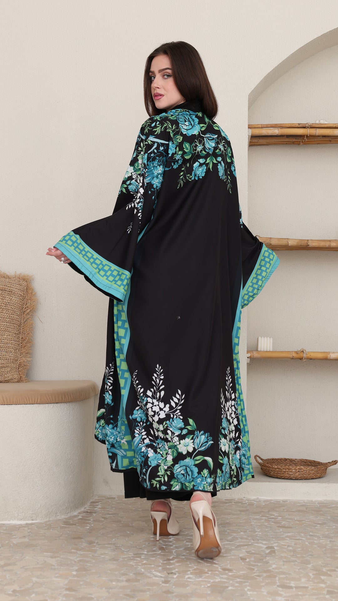 Tivora Open Front Abaya