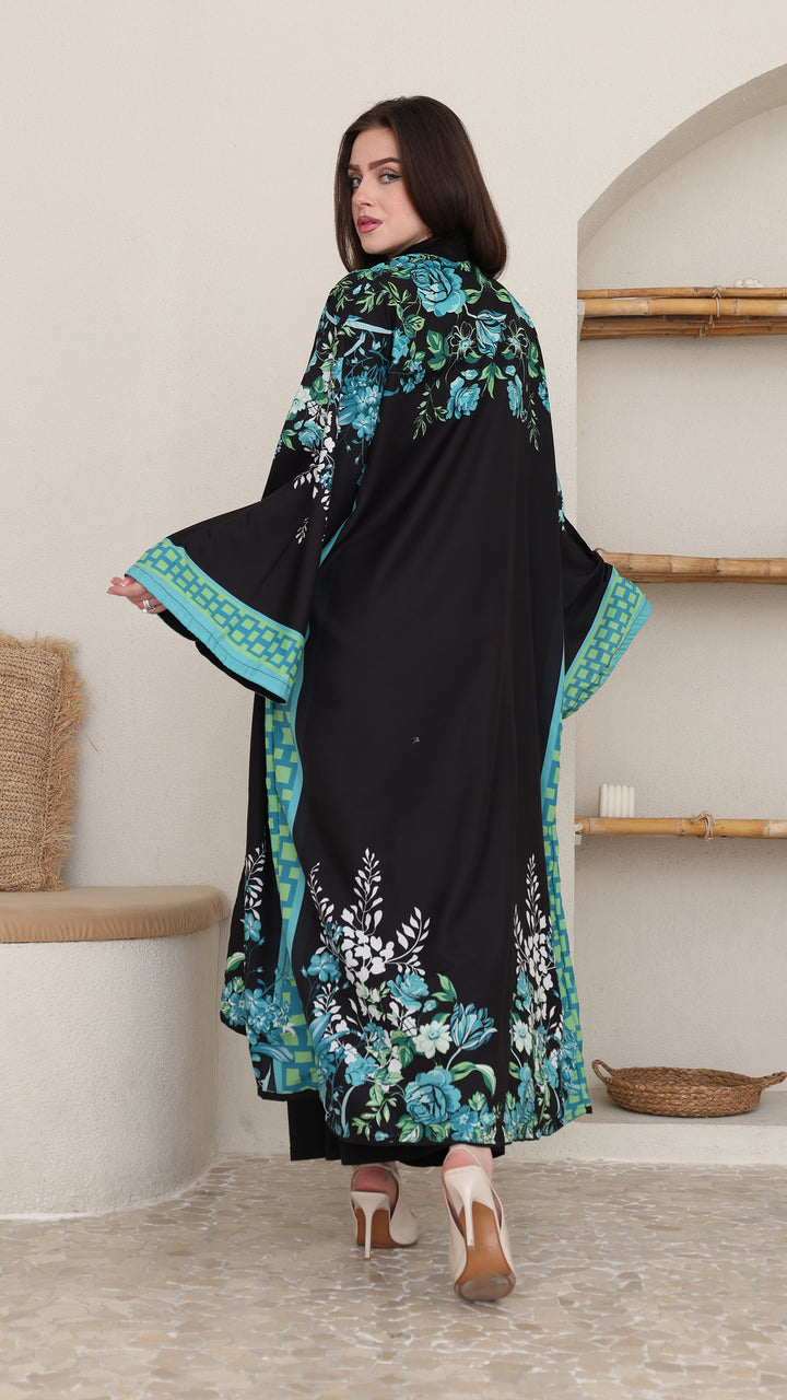 Tivora Open Front Abaya