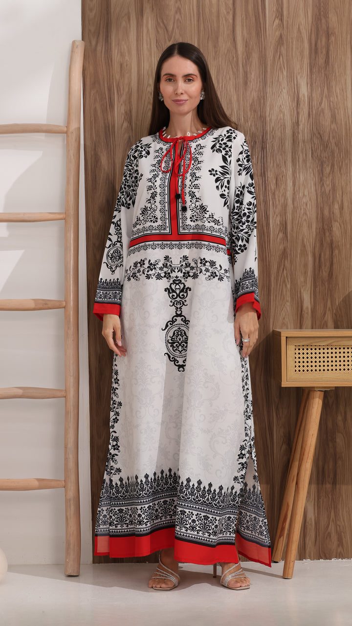 Corvienne Kaftan Dress