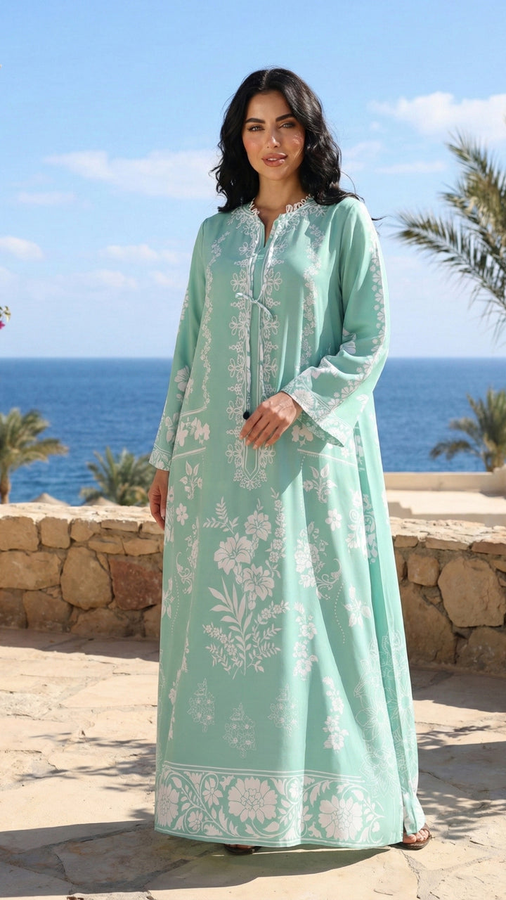Sylvie Azurea Kaftan Dress
