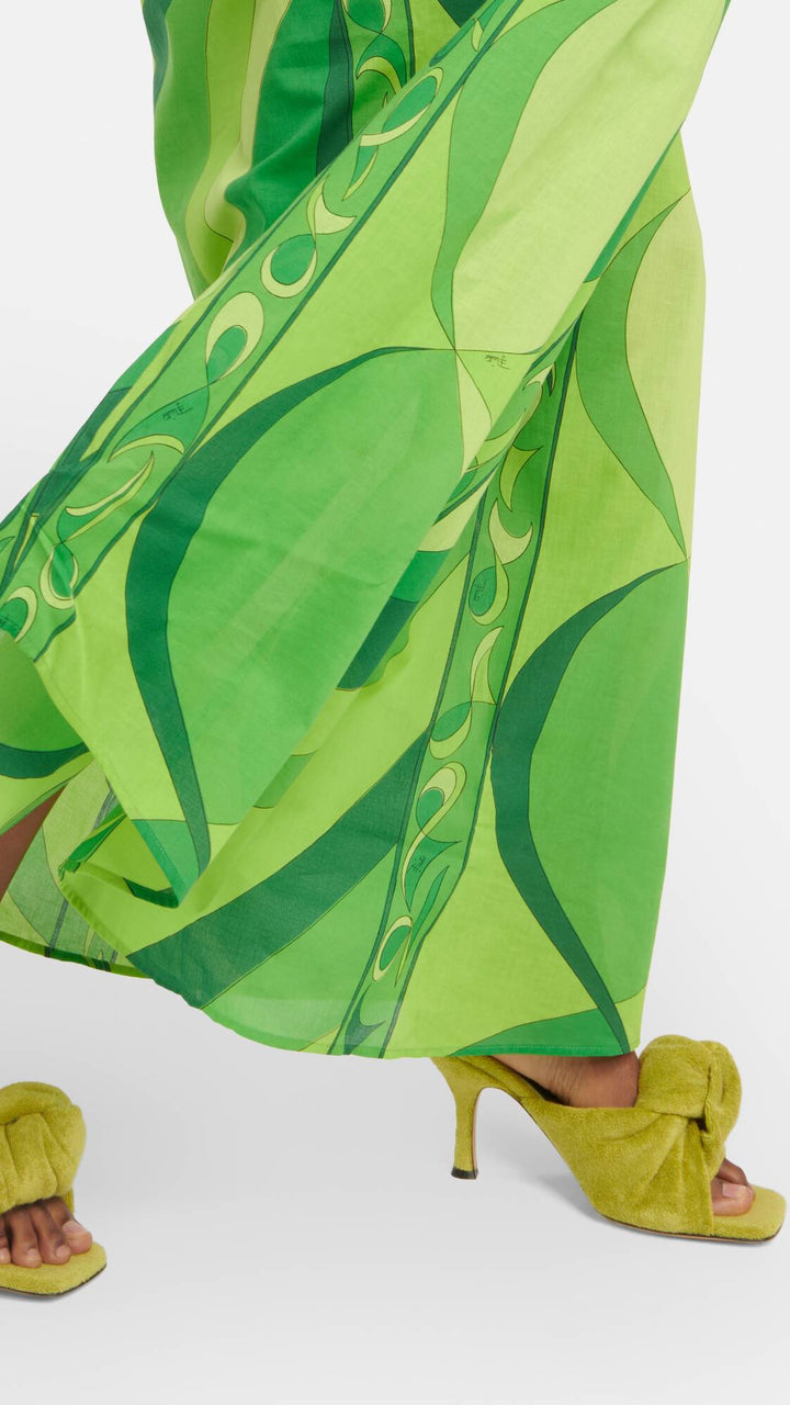 Celestial Green Elegance Kaftan