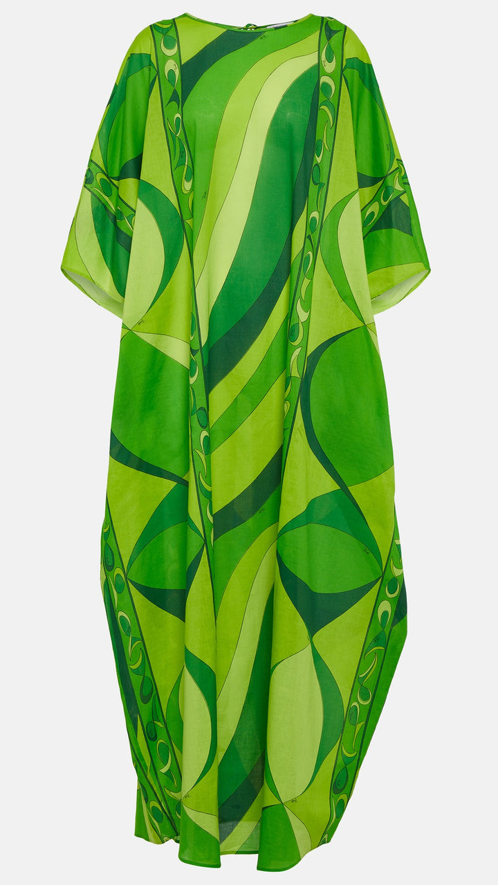 Celestial Green Elegance Kaftan