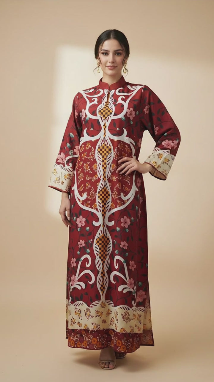 Crimsonelle Kaftan Dress