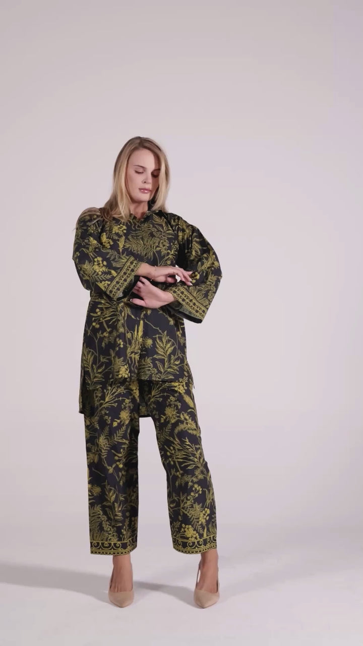 Zarelle Black Matching Co-ord Set