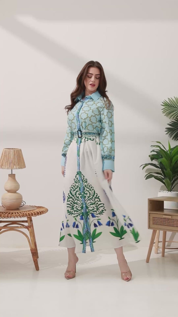 فستان زيرا بلو