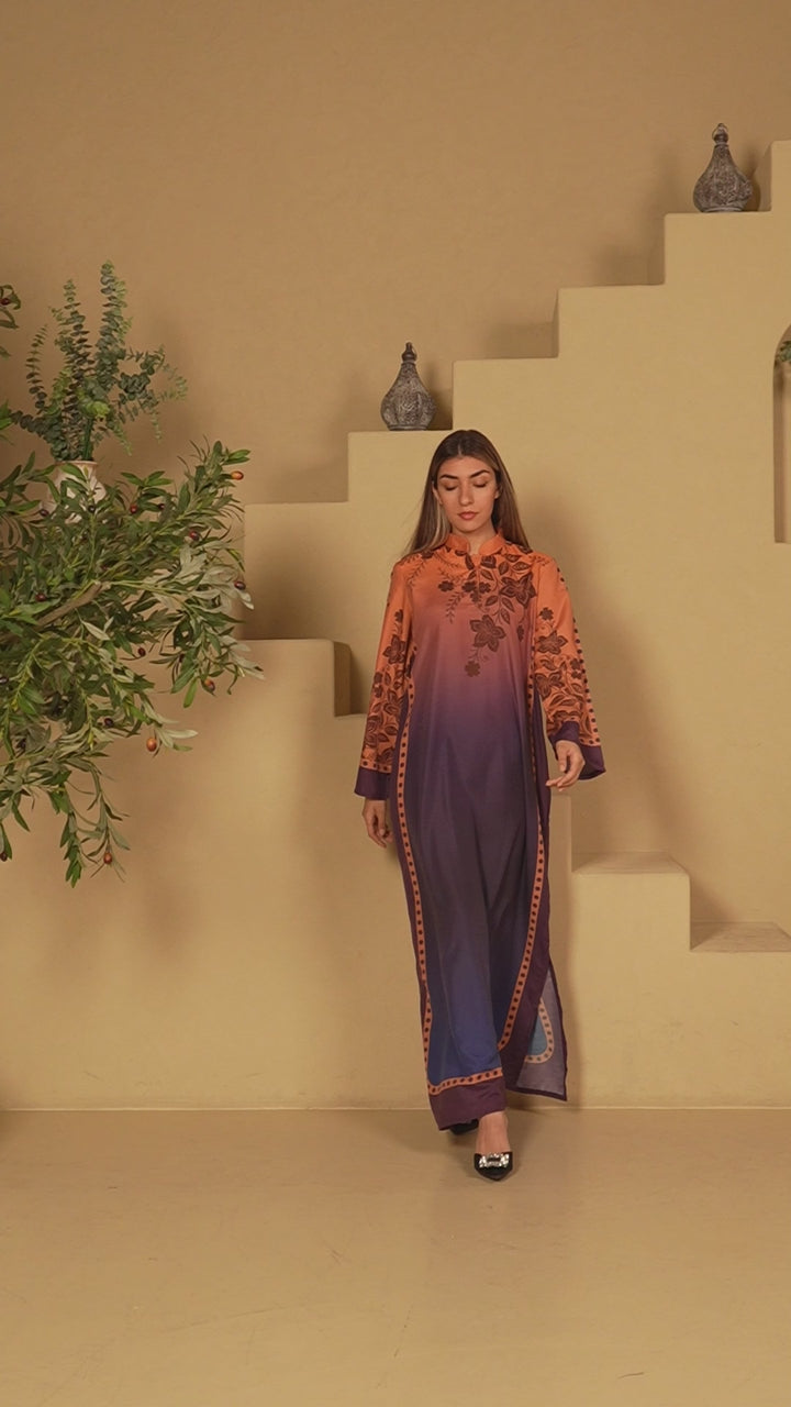 Rovelle Crimson Kaftan Dress